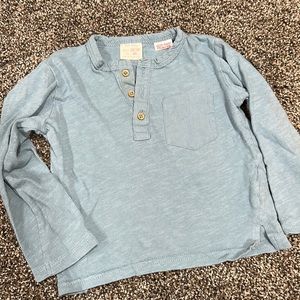 Zara Blue Long Sleeve Kids Tee